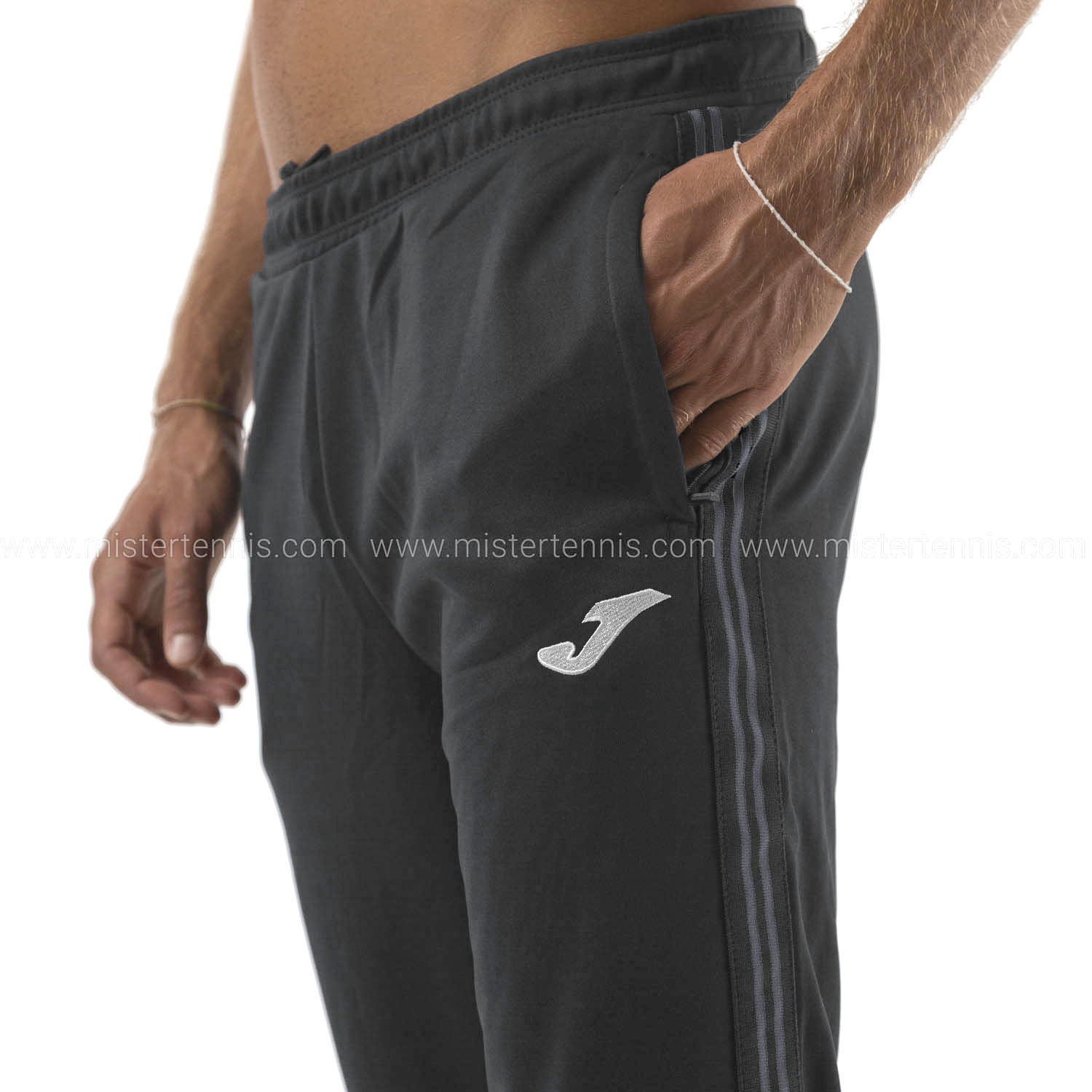 Joma Classic Pantalones de Tenis Hombre - Black/Anthracite