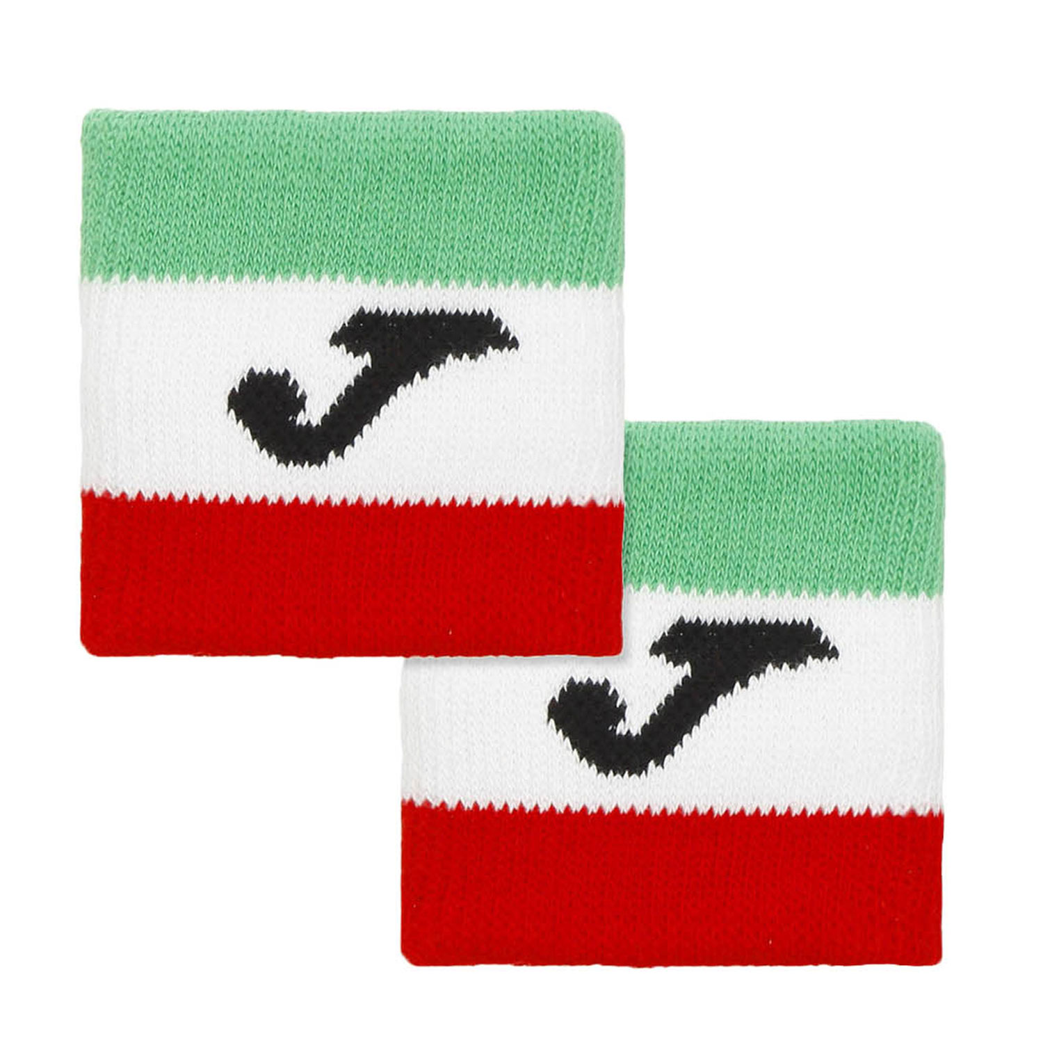 Joma FIT Small Wristbands - Green/White/Red