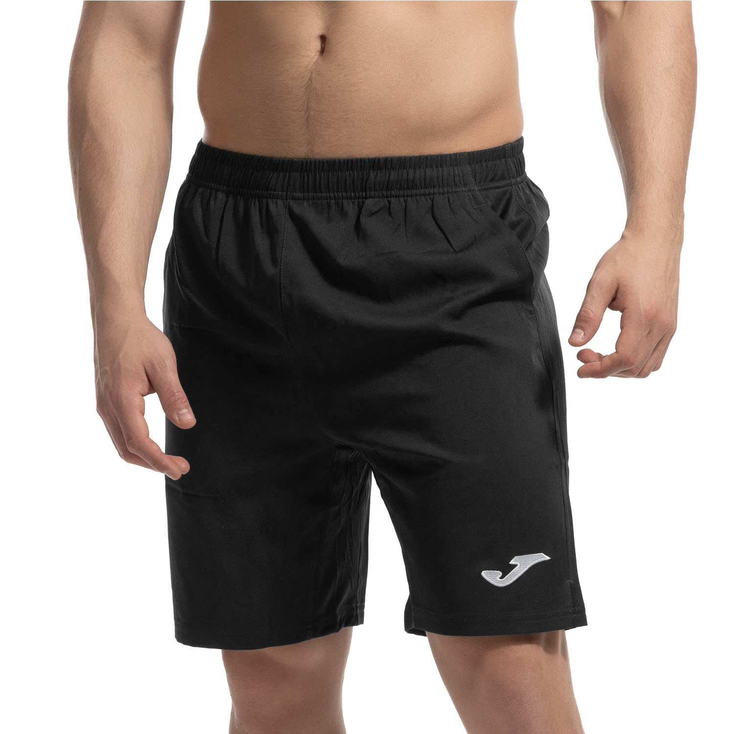 Joma Master 8in Shorts - Black/White