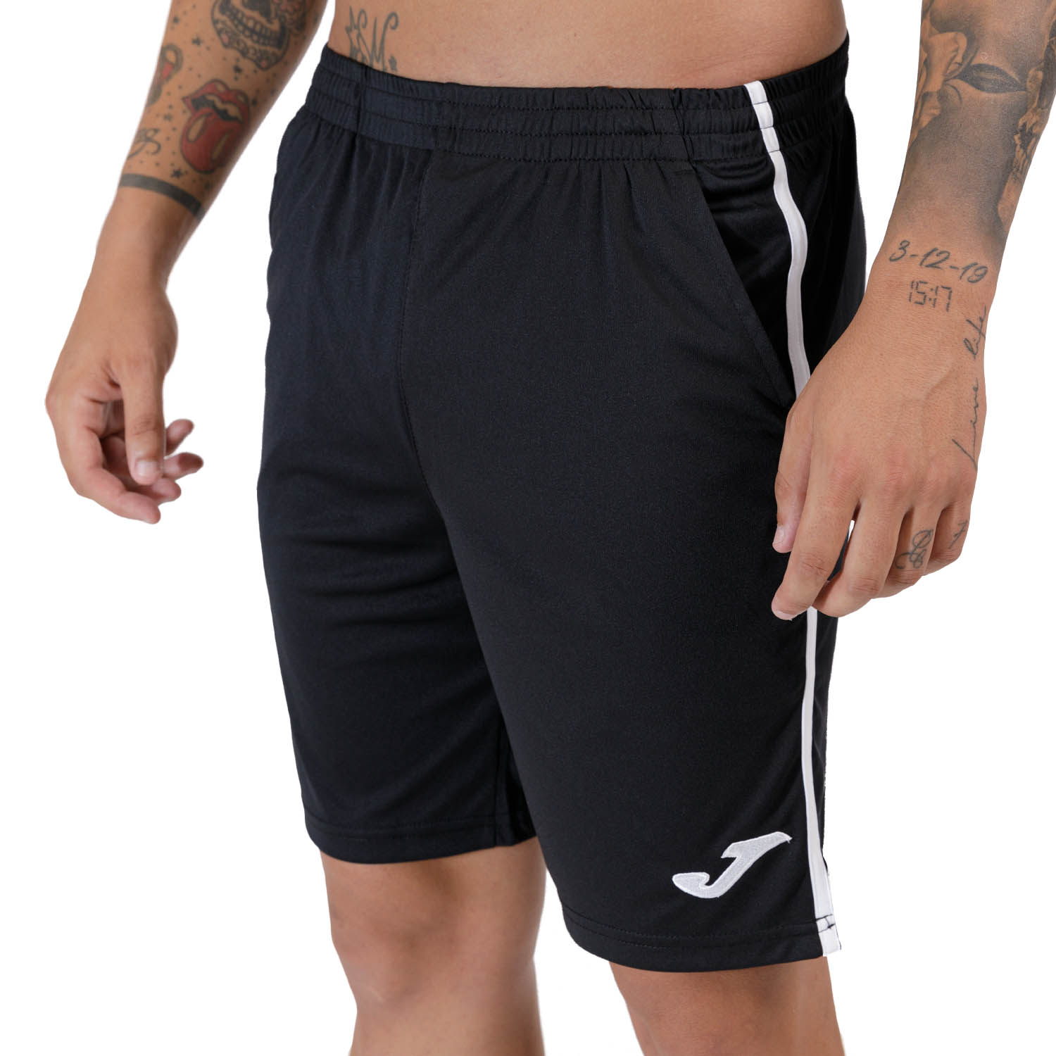 Joma Open III 7in Shorts - Black/White