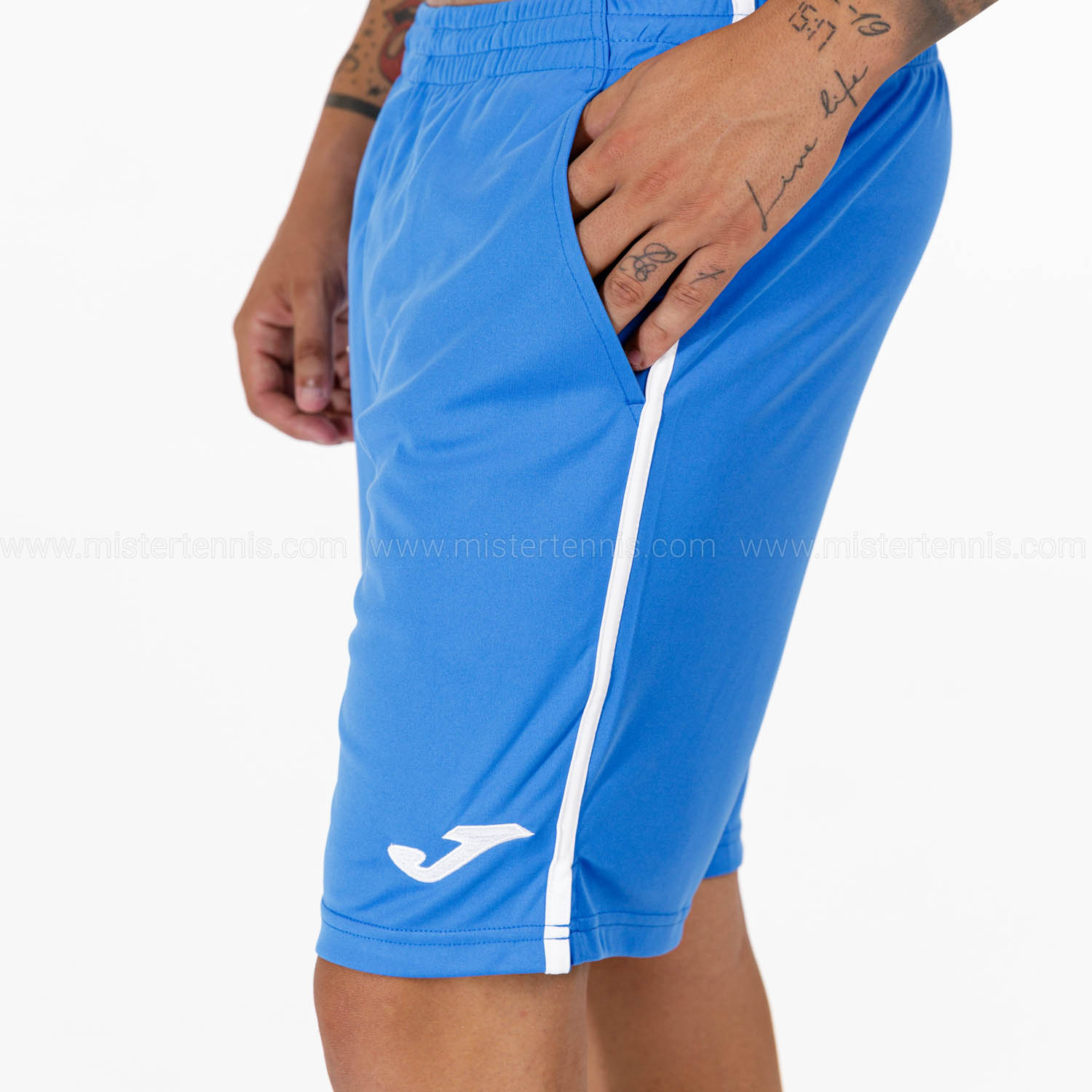Joma Open III 7in Shorts - Royal/White