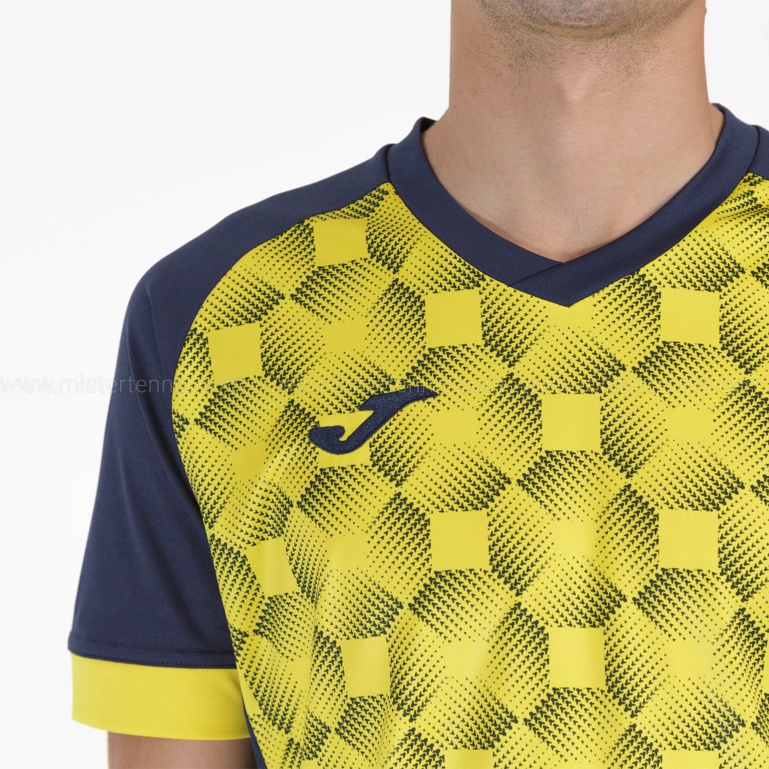 Joma Supernova III T-Shirt - Navy/Yellow