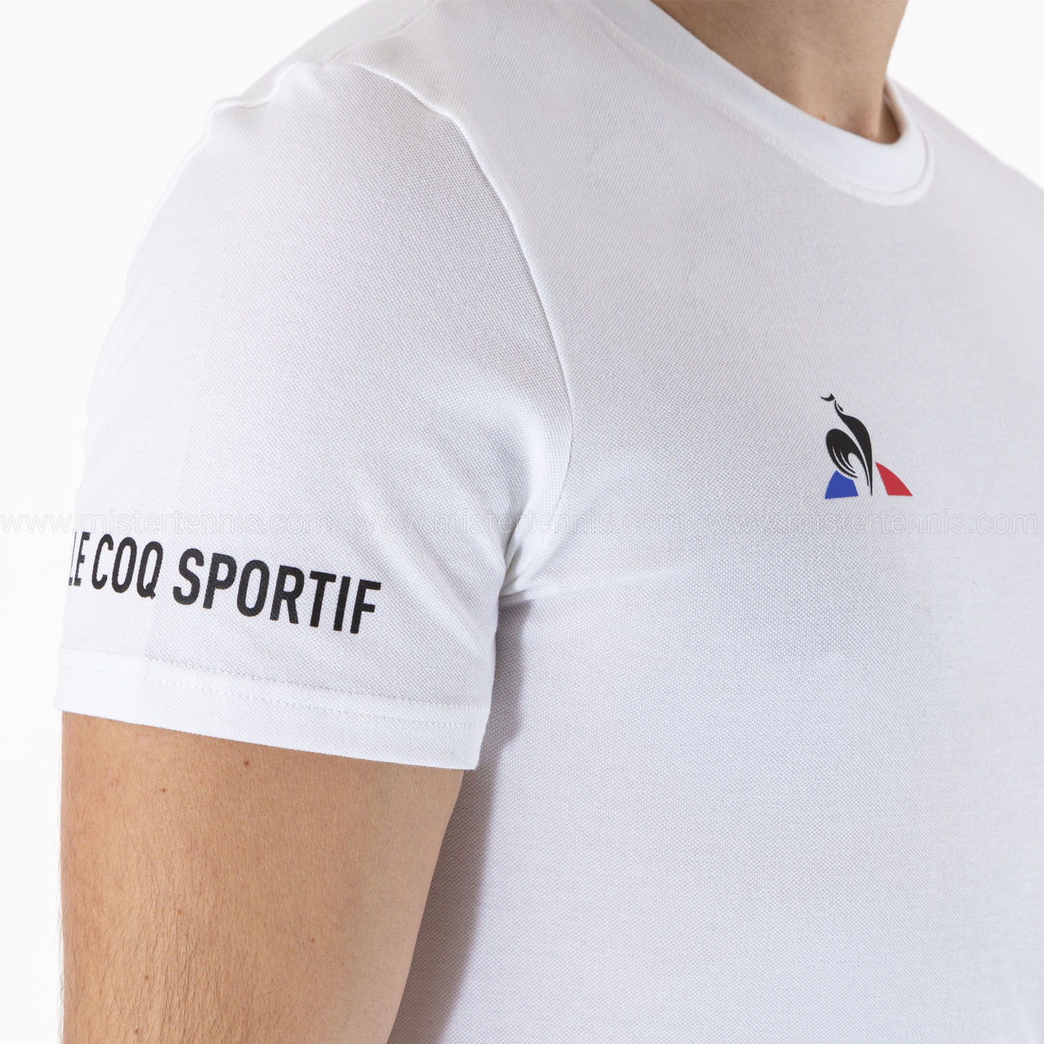 Le Coq Sportif Logo Camiseta - New Optical White