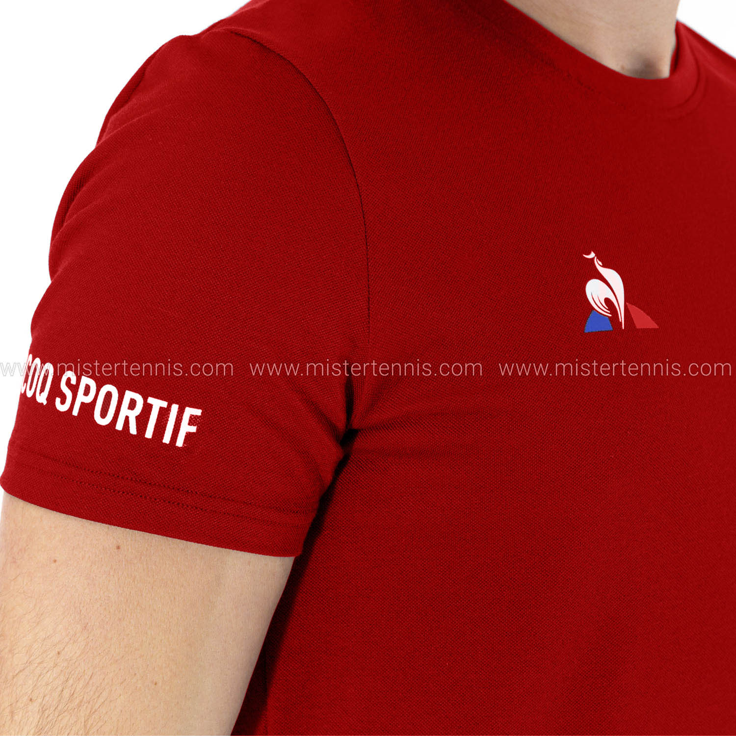 Le Coq Sportif Logo Maglietta - Pur Rouge