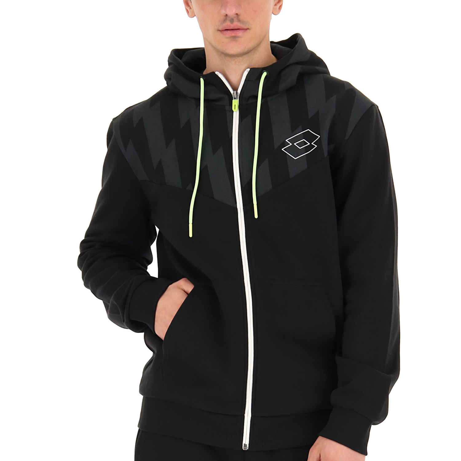 Lotto Logo VI Sudadera de Tenis Hombre - All Black
