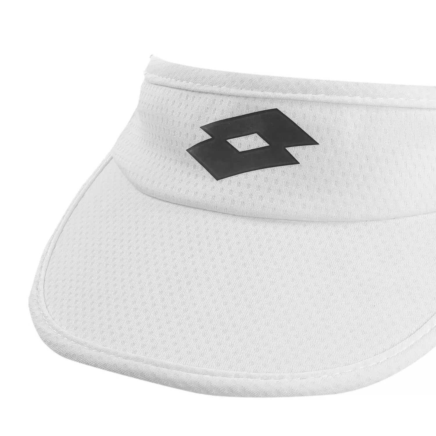 Lotto Logo Visera de Tenis Mujer Bright White/All Black