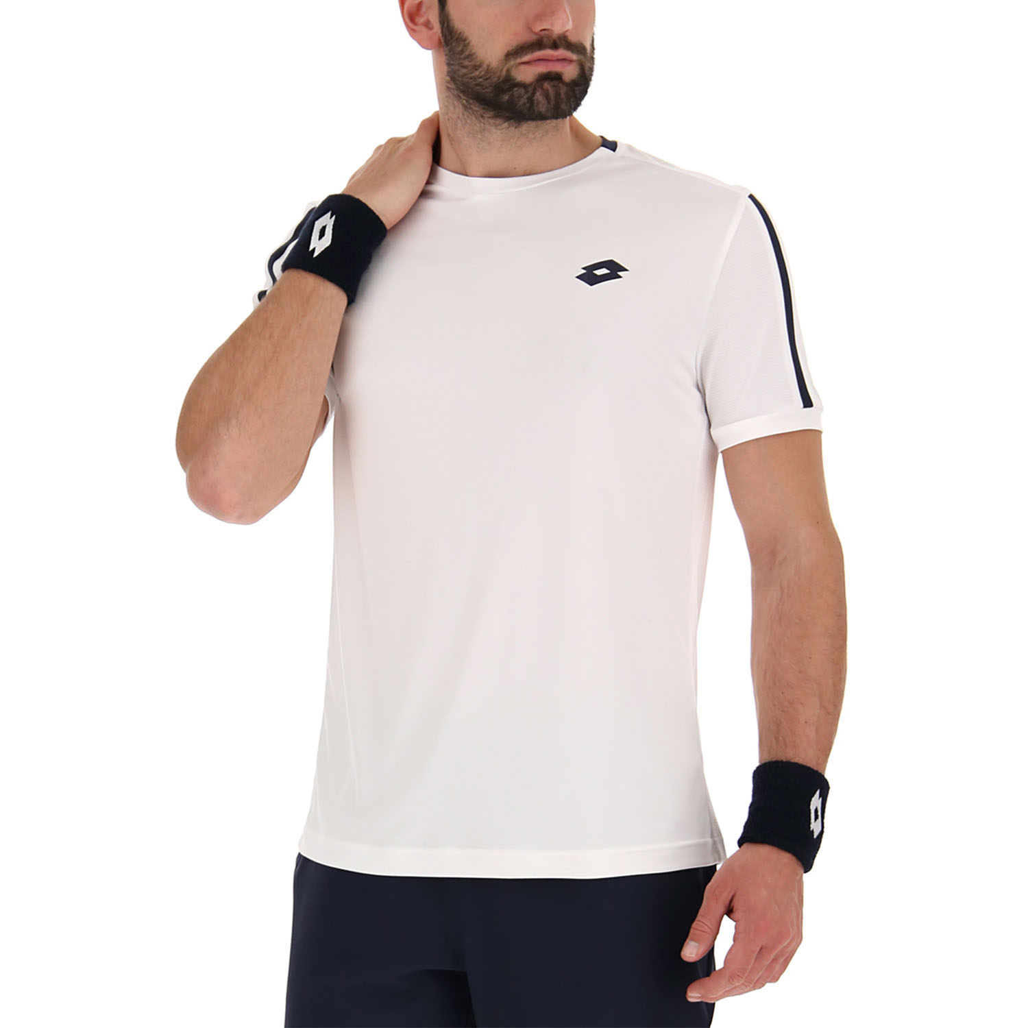 Lotto Squadra II Men's Tennis T-Shirt - Bright White
