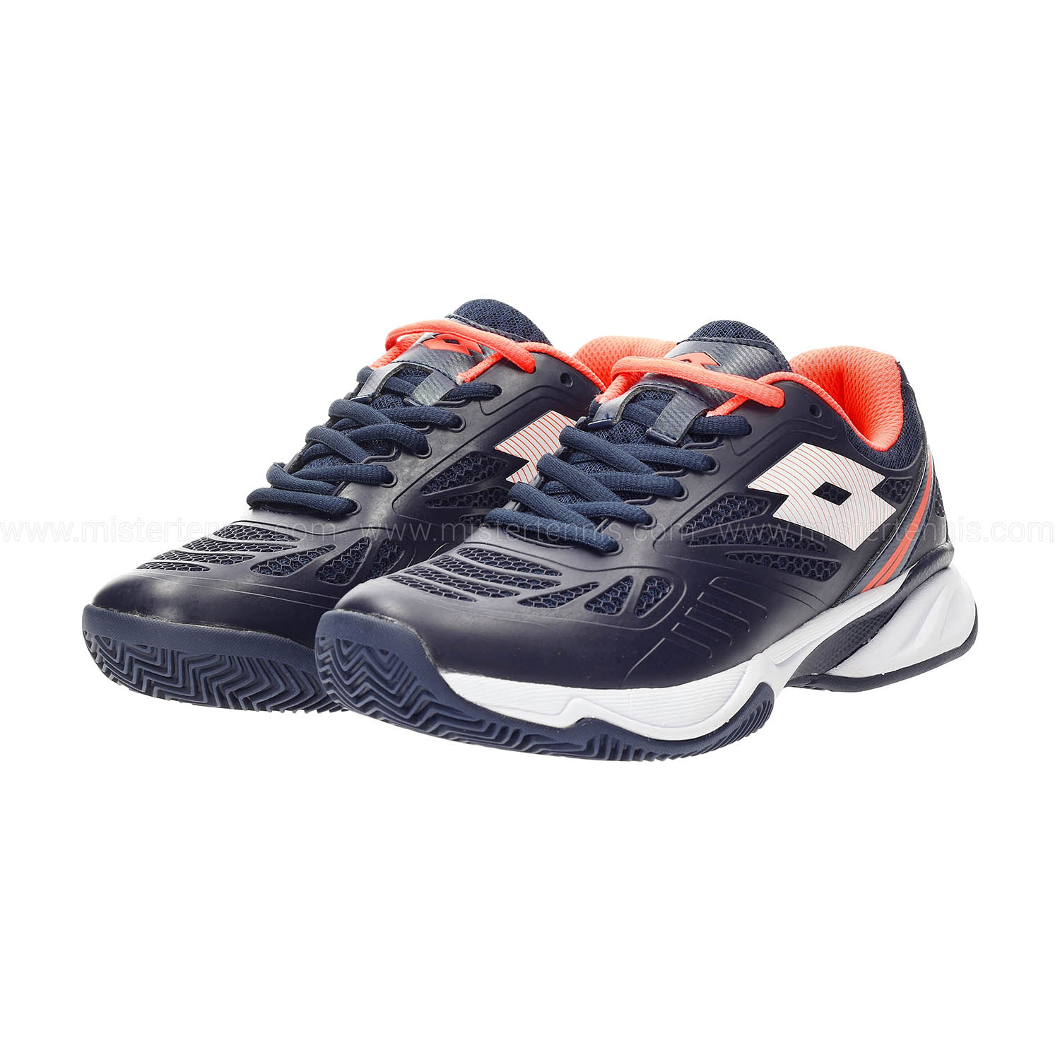 Lotto Superrapida 200 PRT - Navy Blue/All White/Coral Fluo