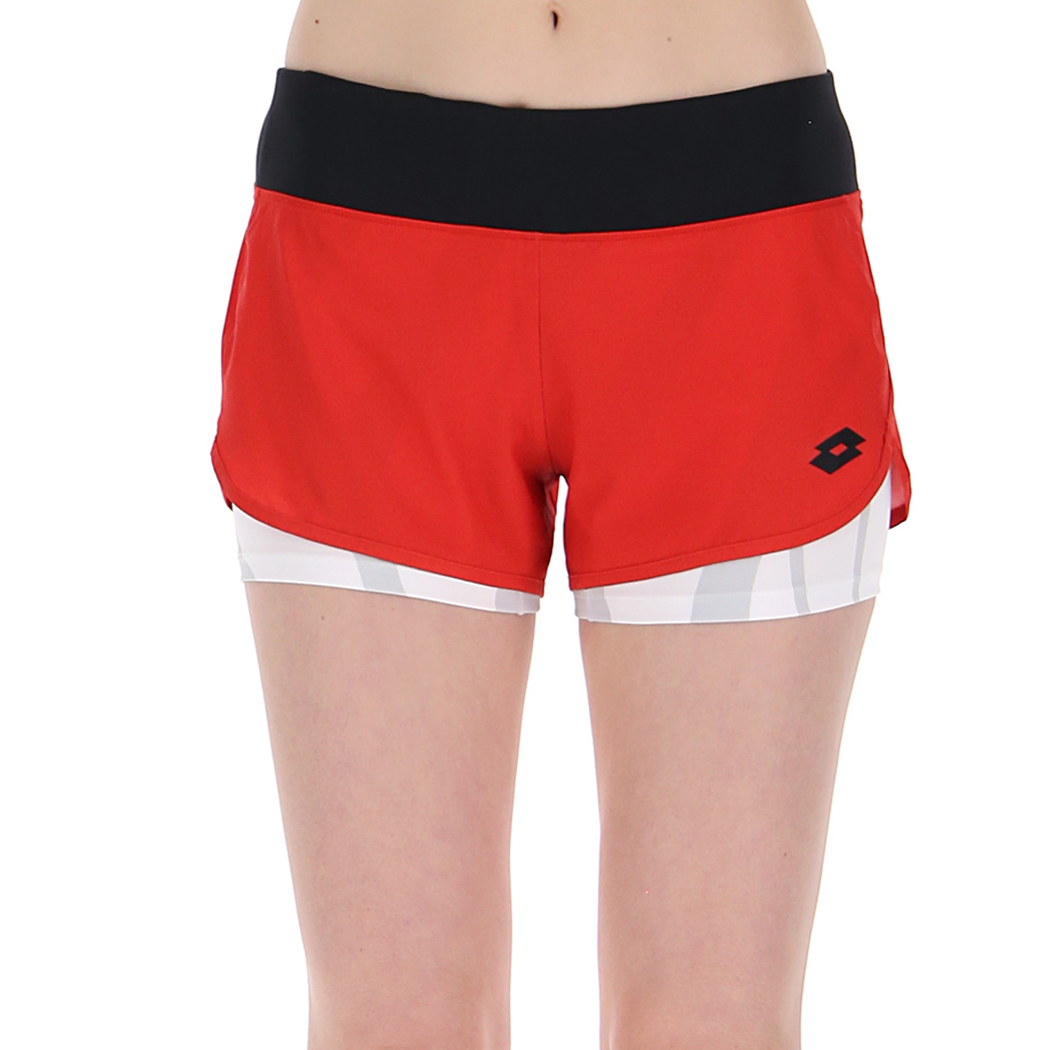 Lotto Top Ten III 3in Pantaloncini da Tennis Donna - Flame Red