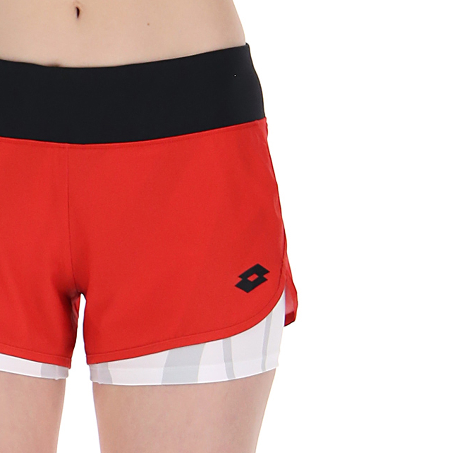 Lotto Top Ten III 3in Pantaloncini da Tennis Donna - Flame Red