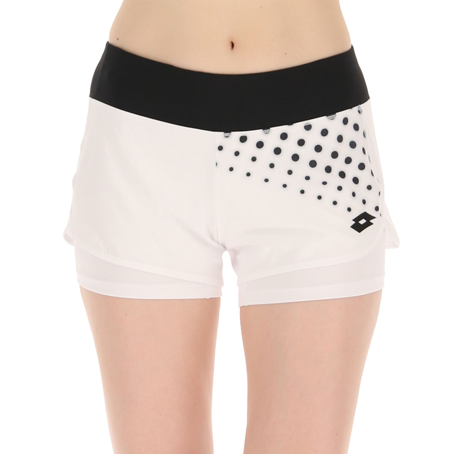 Lotto Top IV 3in Pantaloncini da Tennis Donna - Bright White