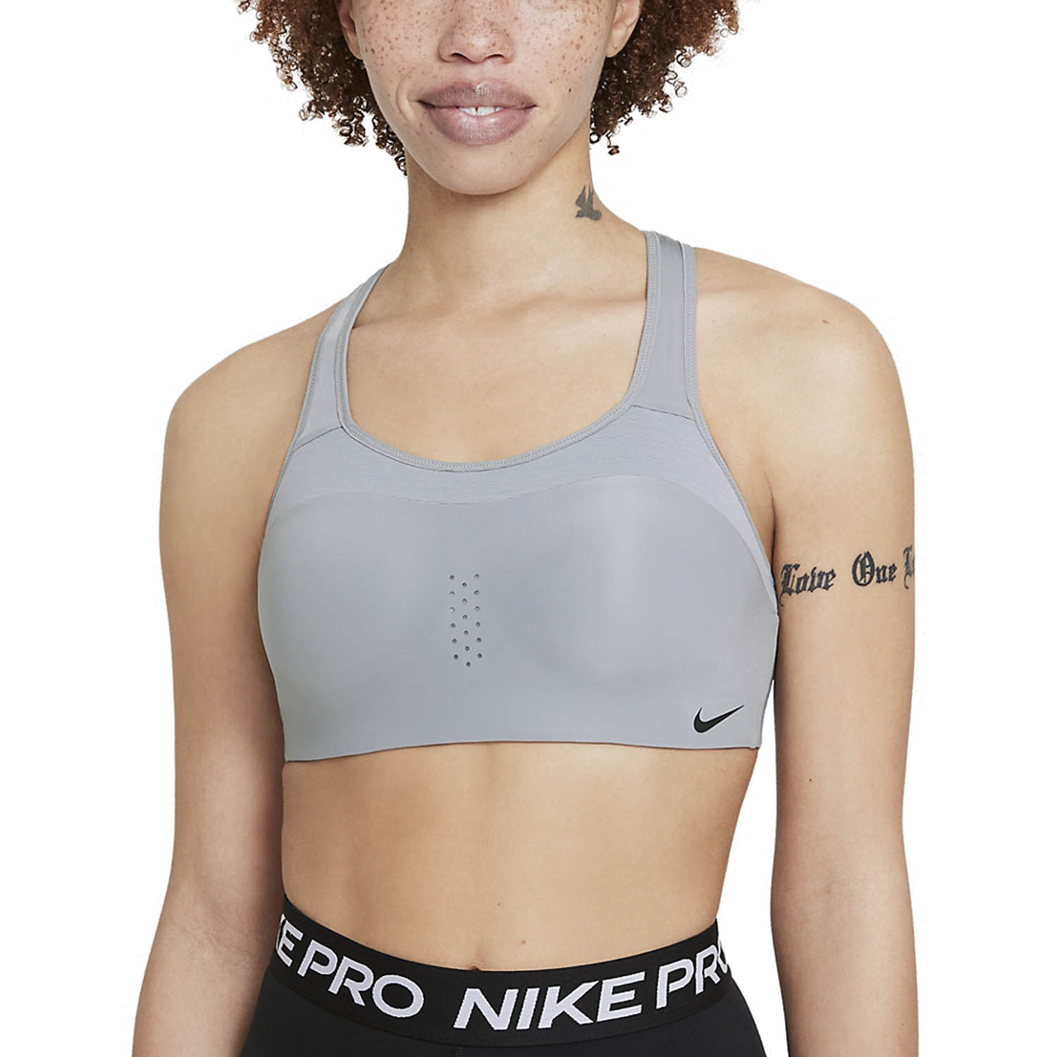 Nike Alpha Sports Bra Particle Grey Black