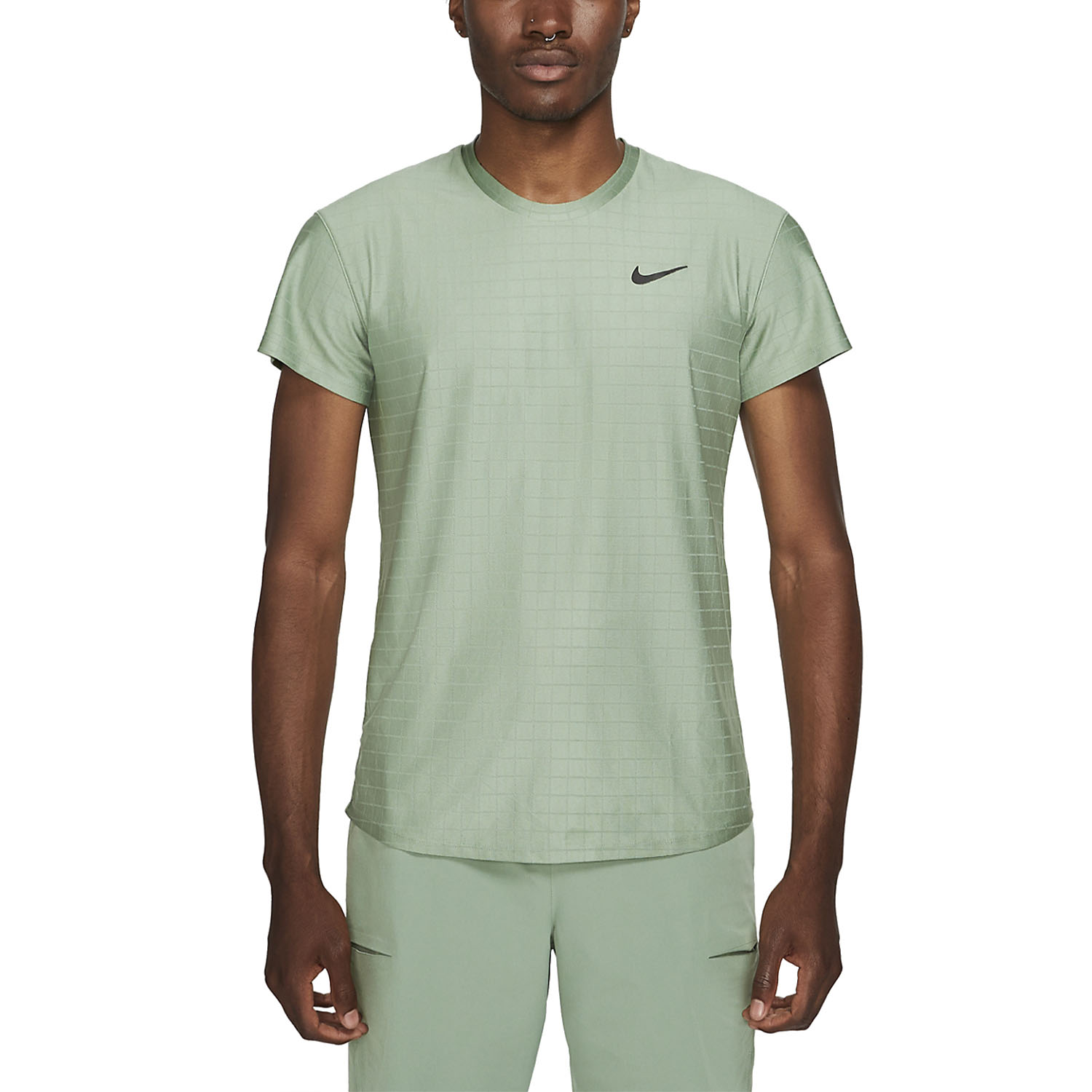 Nike Court Breathe Advantage Men's Tennis T-Shirt - Jade Smoke