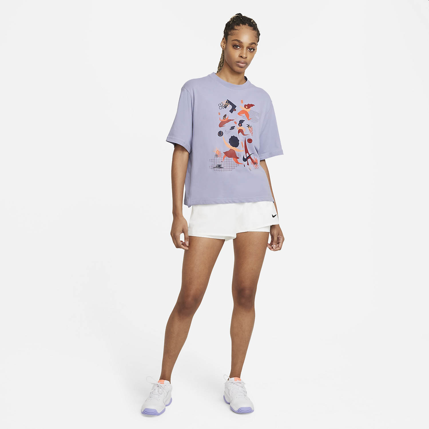 Nike Court Dri-FIT Women's Tennis T-Shirt - Indigo Haze