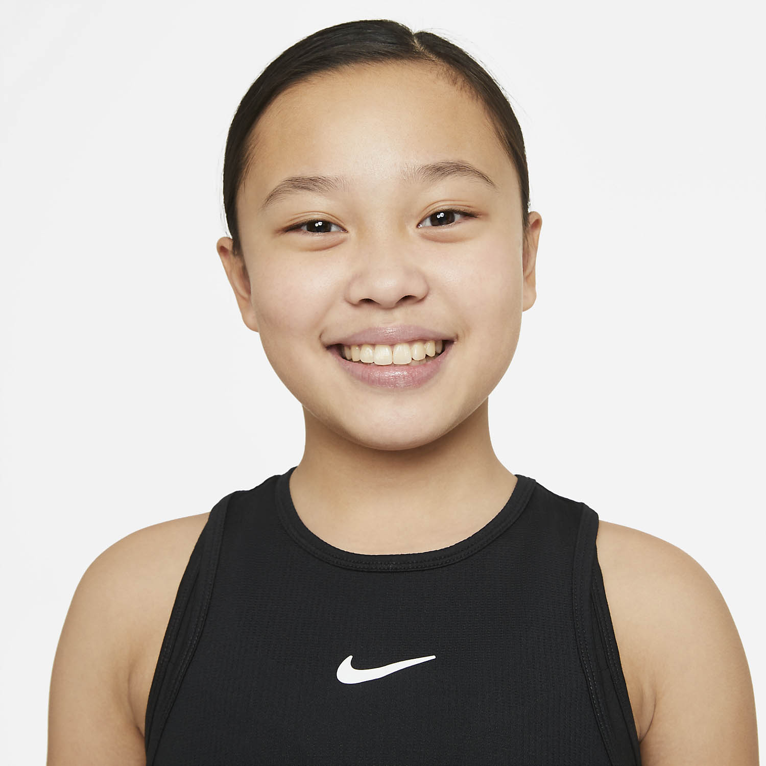 Nike Court Dri-FIT Victory Girl's Tennis Tank - Black/White