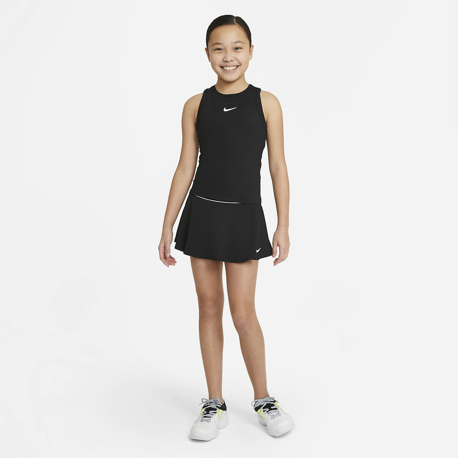 Nike Court Dri-FIT Victory Tank Girl - Black/White