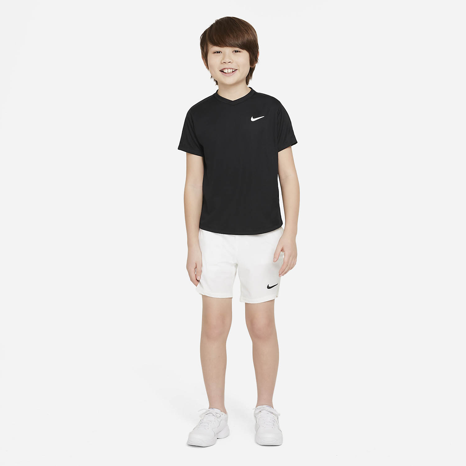 Nike Court Dri-FIT Victory T-Shirt Boy - Black/White