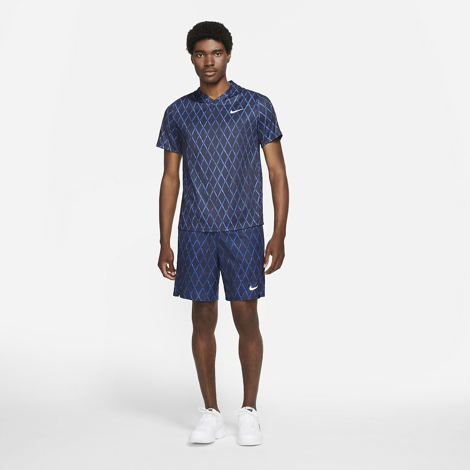 Nike Court Dri-FIT Victory Print Men's Tennis T-Shirt - Obsidian