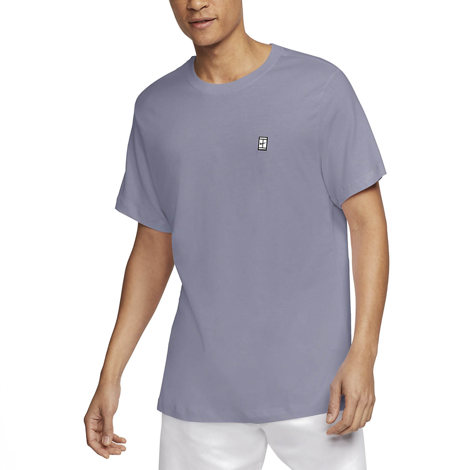 Nike Court Men's Tennis T-Shirt - Indigo Haze/White