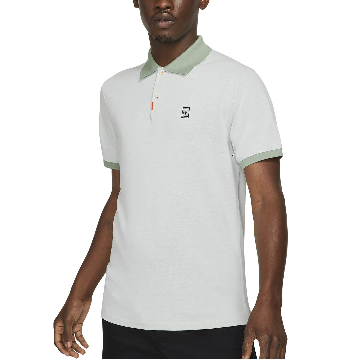 Nike Court Slim Men's Tennis Polo - White/Steam