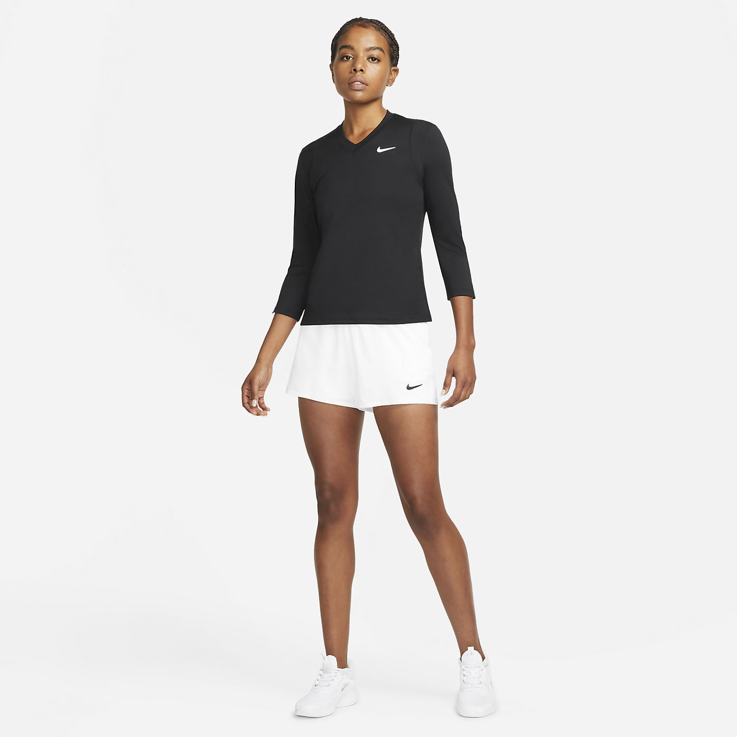 Nike Court Victory 2in Women's Tennis Shorts - White/Black