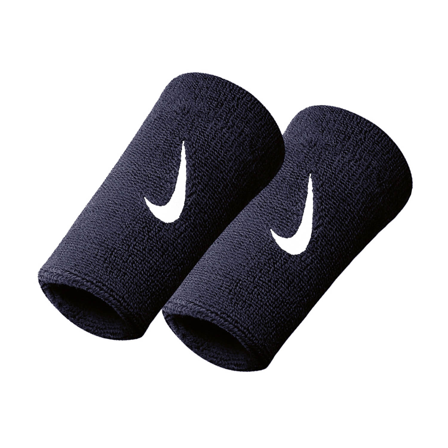 Nike Logo Dry Muñequeras Largas - Obsidian/White