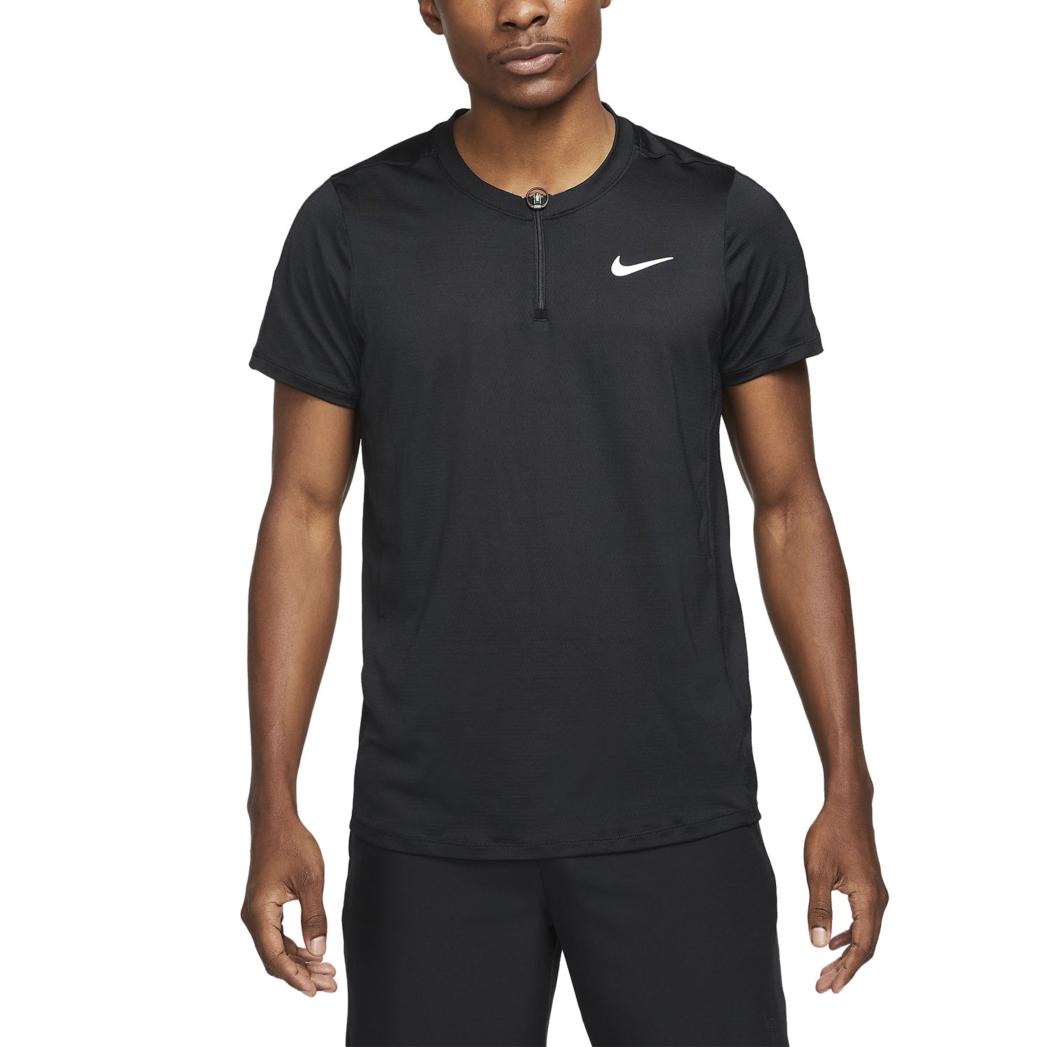 servir Canguro levantar Nike Dri-FIT Advantage Polo de Tenis Hombre - Black/White