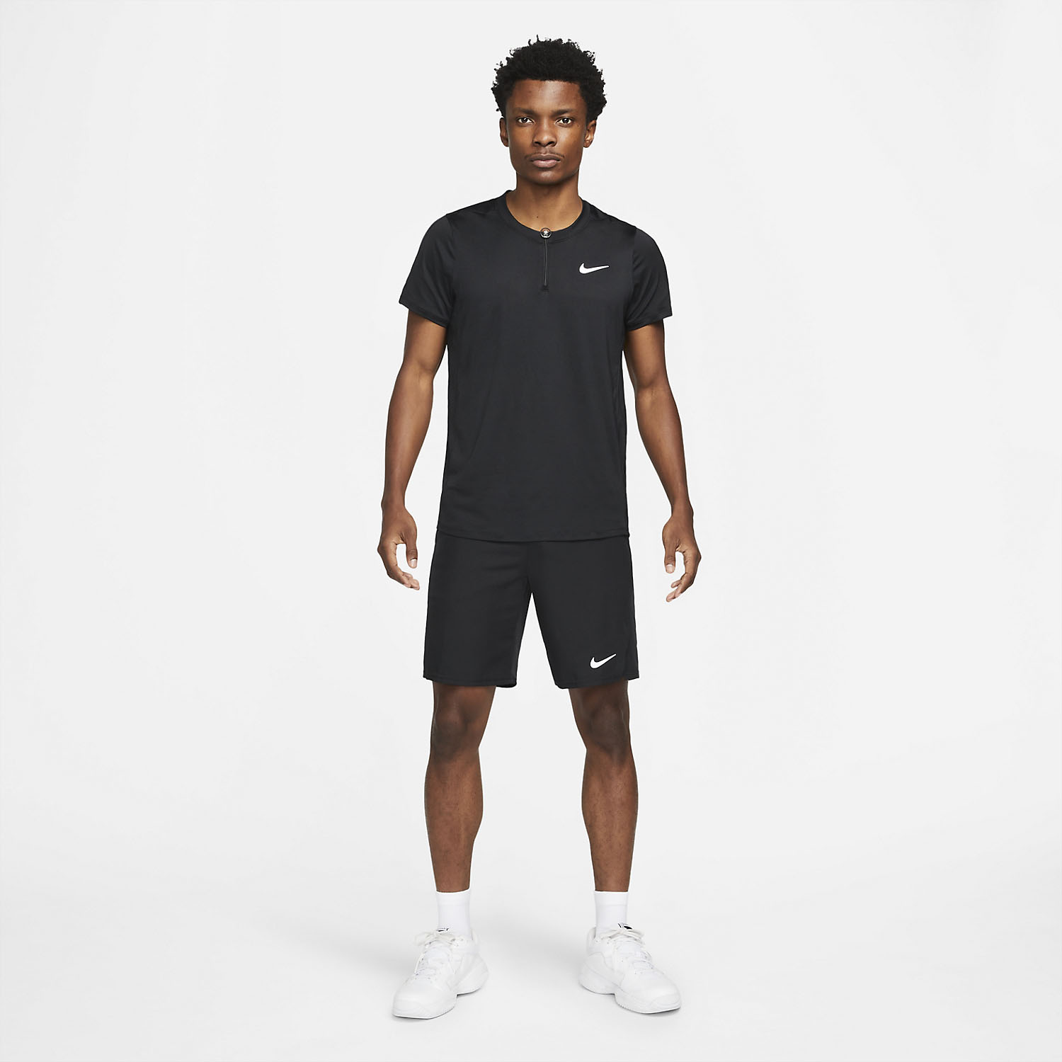 Nike Dri-FIT Advantage Polo - Black/White