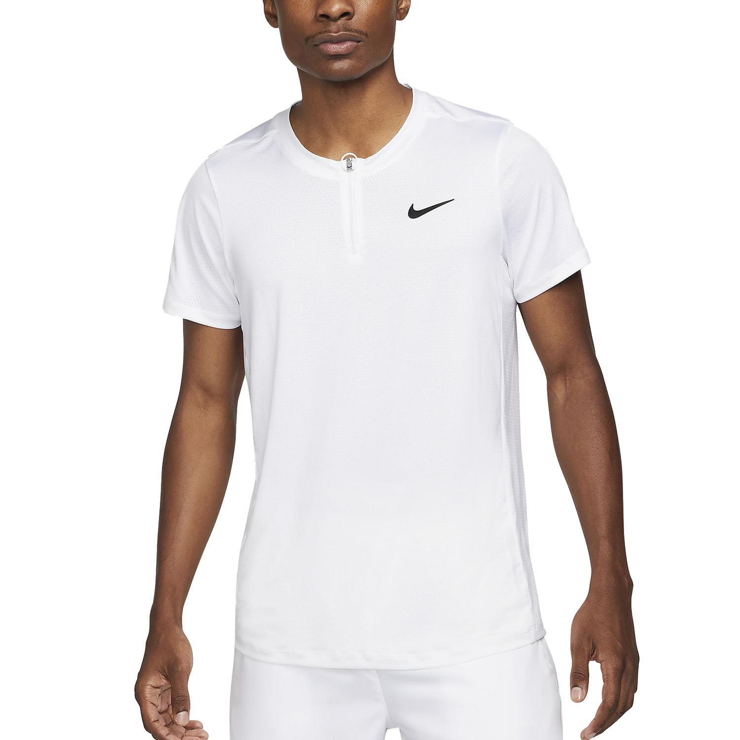 Dri-FIT Advantage Polo Tenis Hombre - White/Black