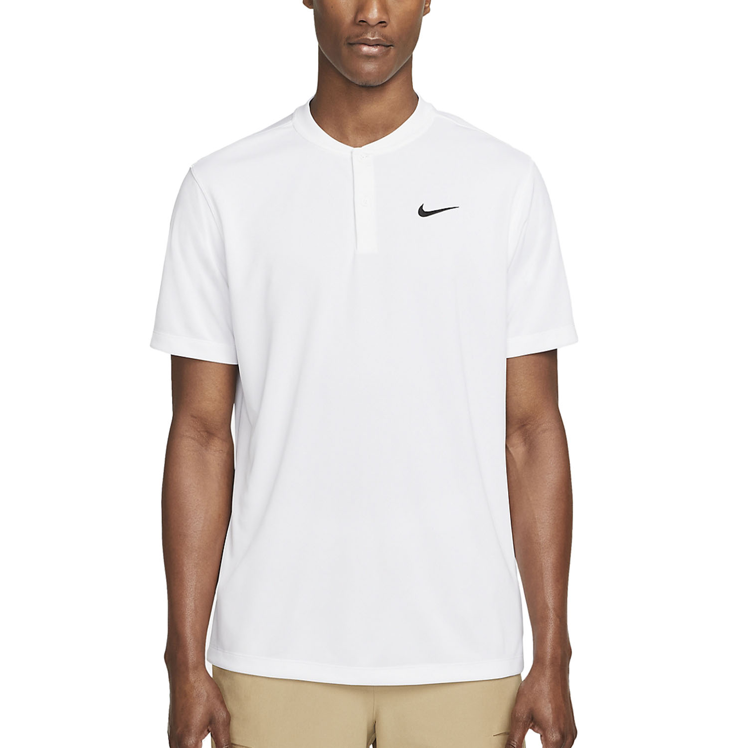 Nike Dri-FIT Blade Solid Polo - White/Black