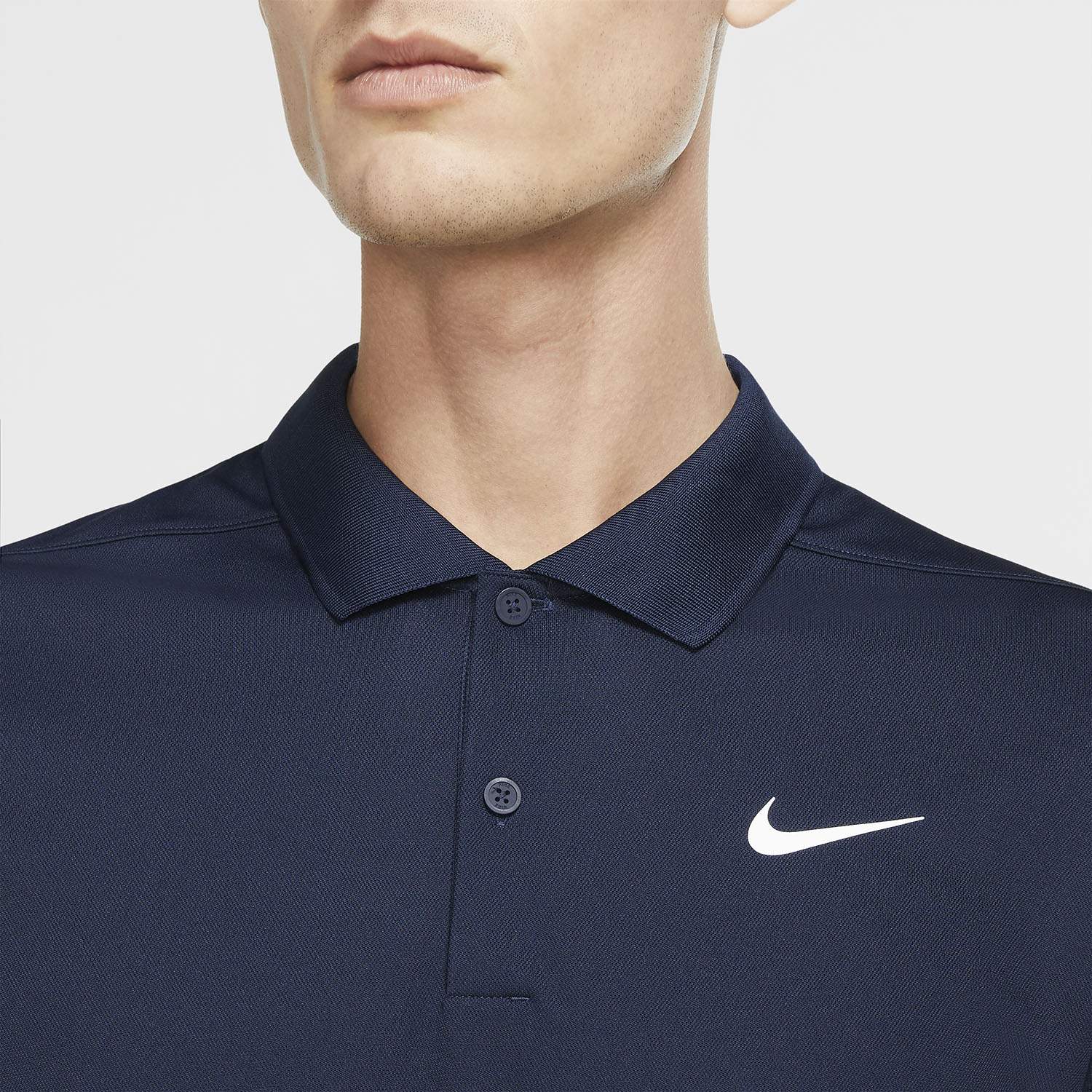 Nike Dri-FIT Classic Polo - Obsidian/White