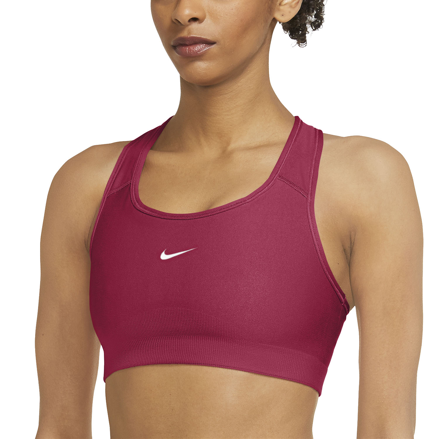 Nike Dri-FIT Swoosh Sujetador Deportivo de Mujer Mystic Hibiscus