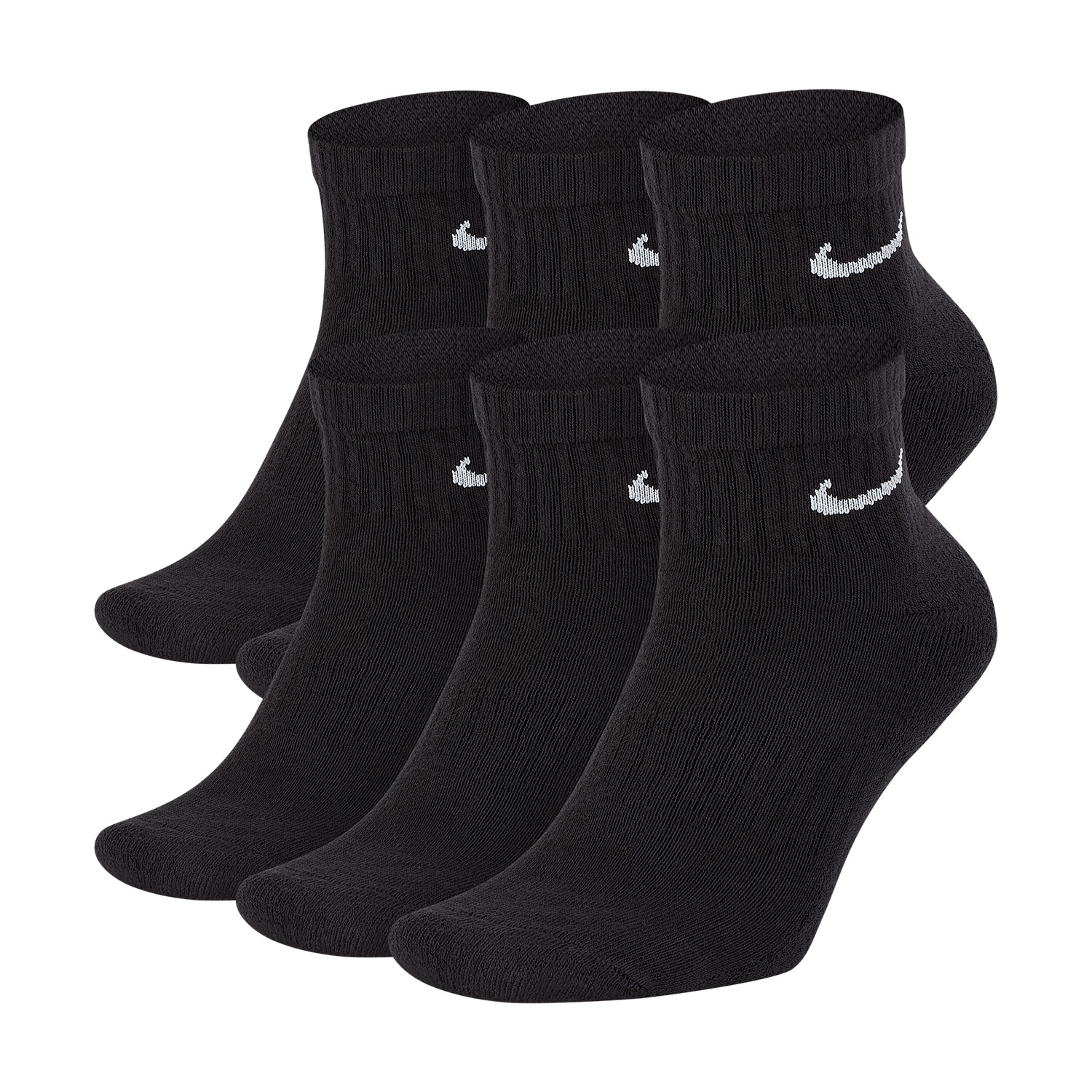 Nike Everyday Cushion x 6 Calze - Black/White