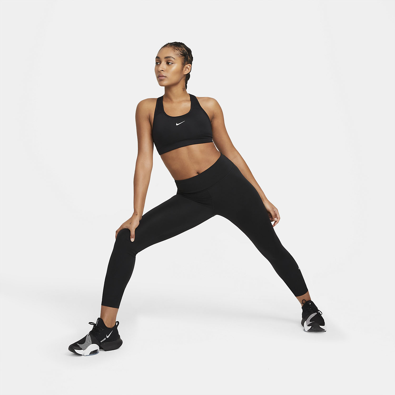 nike one tights black