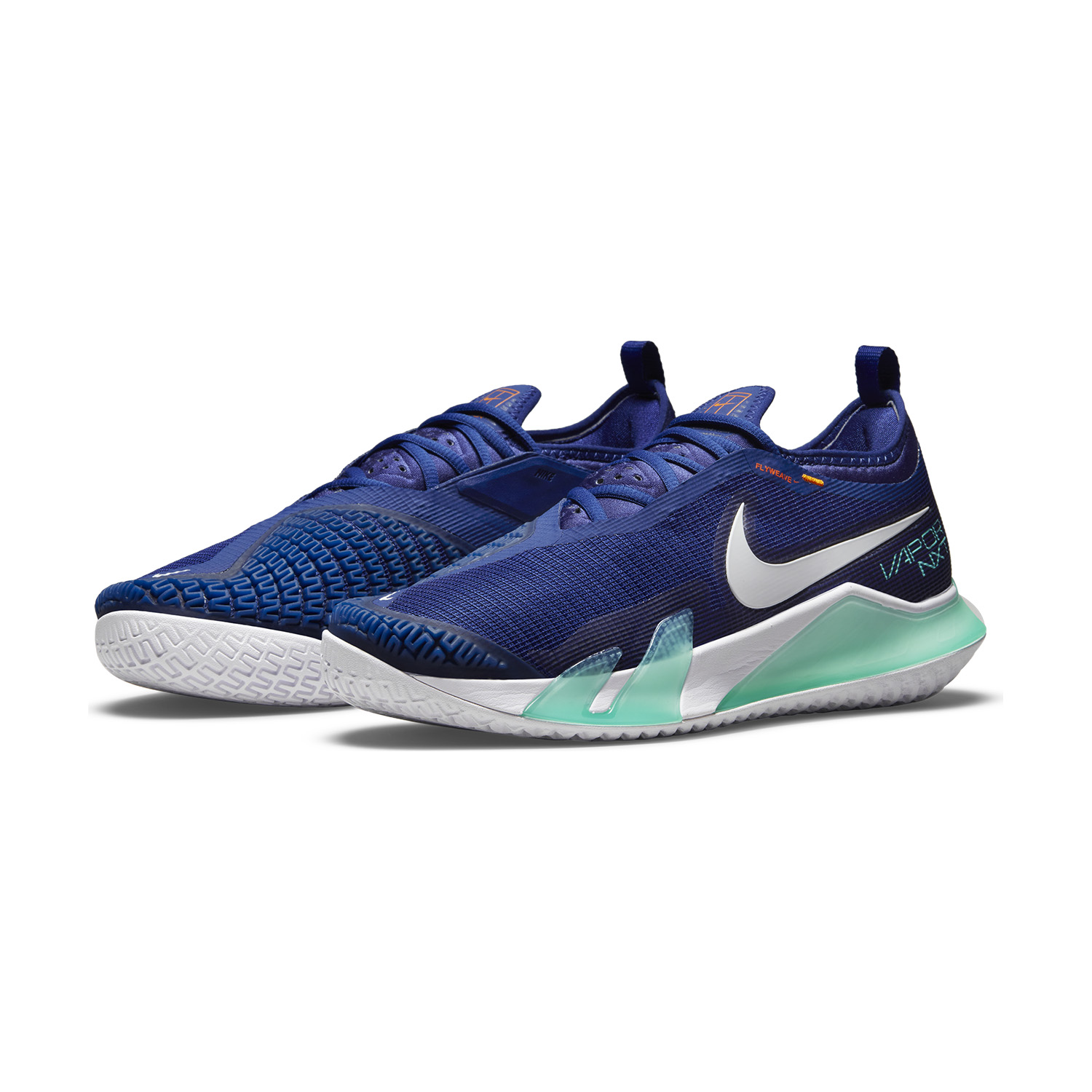 Nike React Vapor NXT HCテニスシューズ Nike React Vapor NXT HC Men's Tennis Shoe (Deep Royal Blue/White