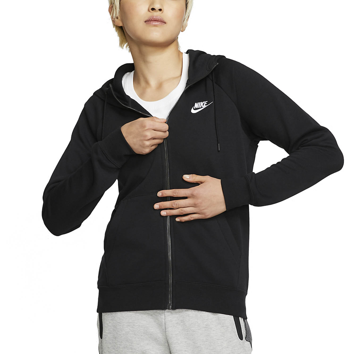 Nike Sportswear Essential Sudadera Tenis Mujer Black/White
