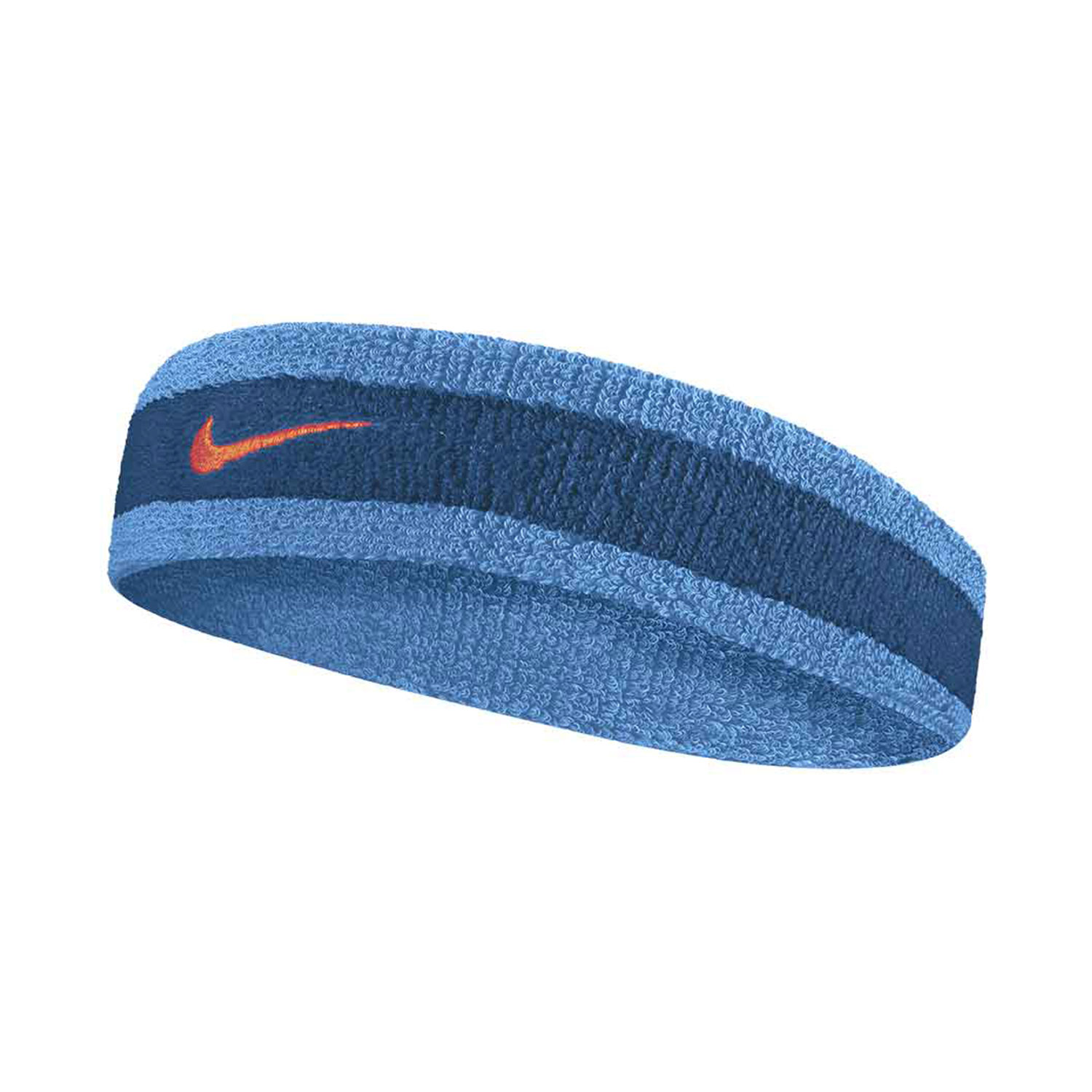Nike Swoosh Banda de Tenis - Marina Laser Blue/Rush Orange