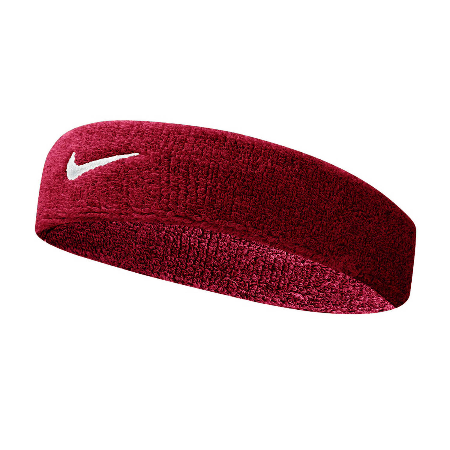 calligraphy Troublesome Sunny Nike Swoosh Tennis Headband - Red/White