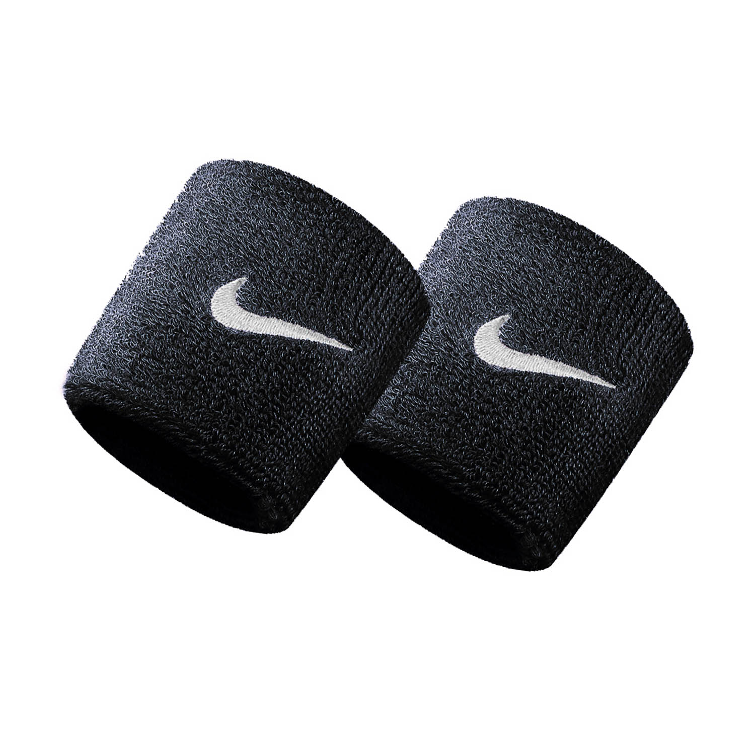 Nike Swoosh Muñequeras Cortas - Black/White