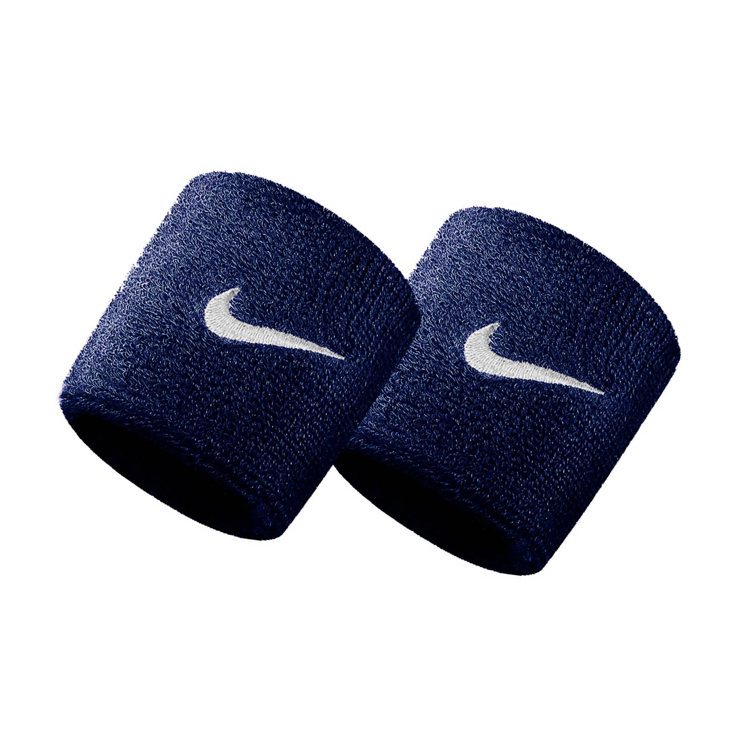 Nike Swoosh Muñequeras Cortas - Obsidian/White