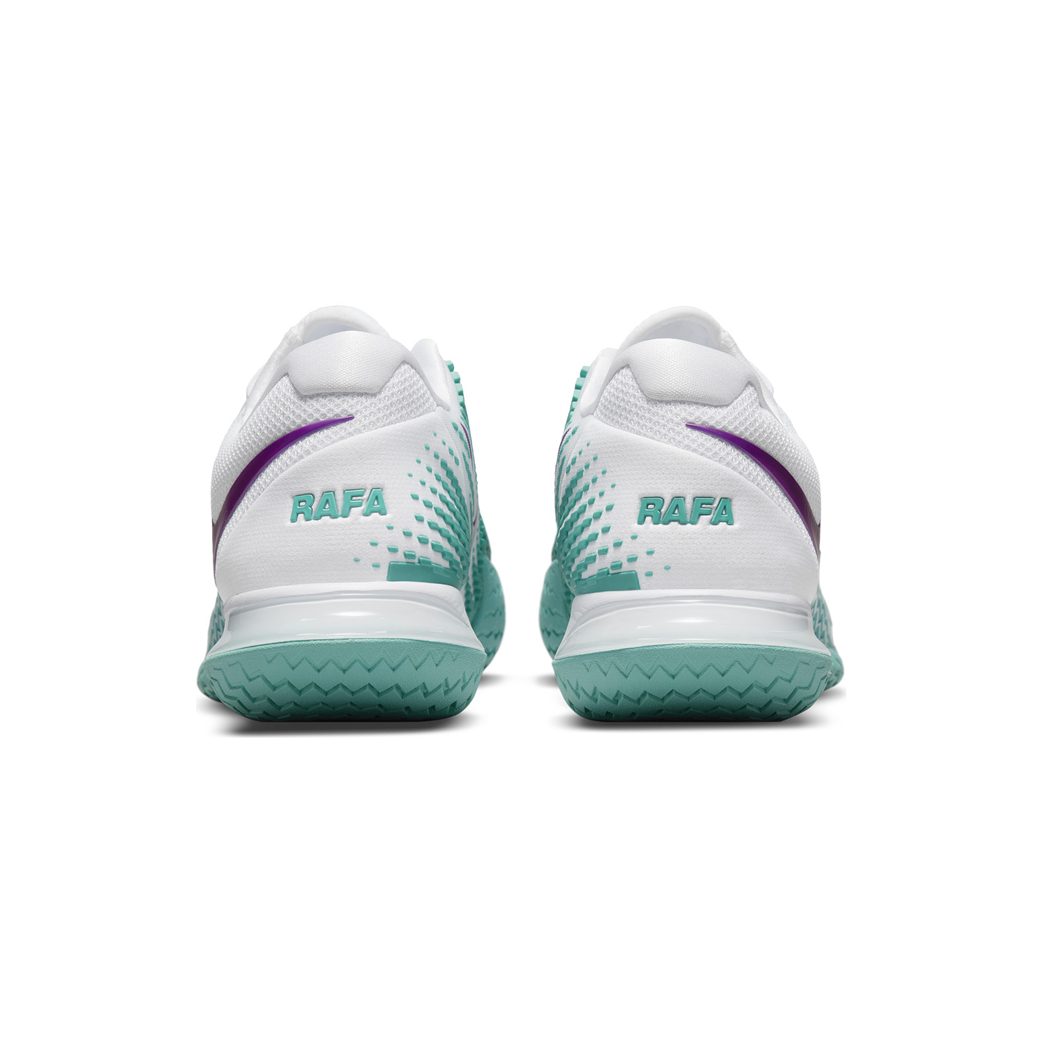 Nike Air Zoom Vapor Cage 4 Rafa HC - White/Red Plum/Washed Teal