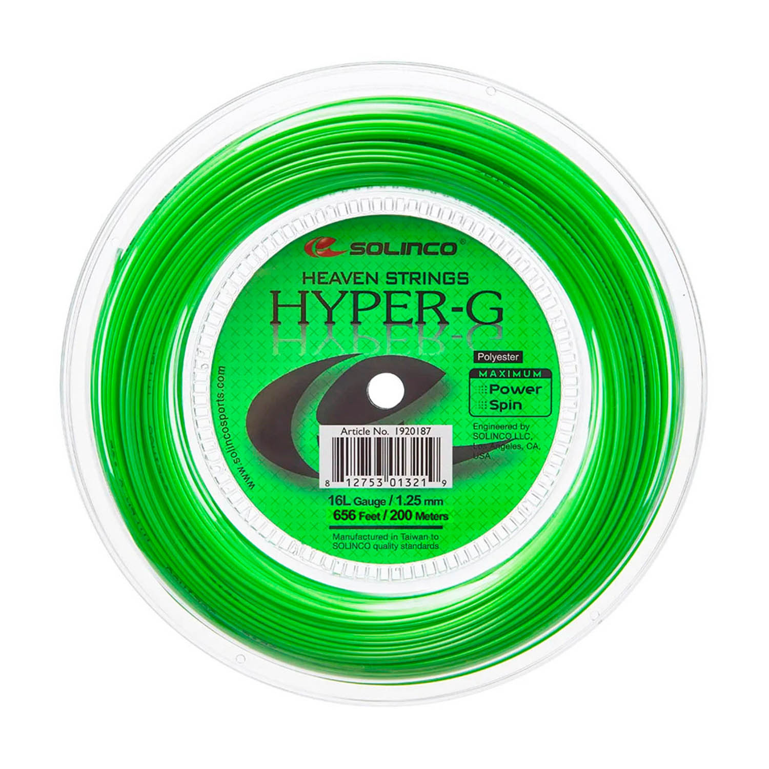 Solinco Hyper G 1.25 200 m Reel - Green