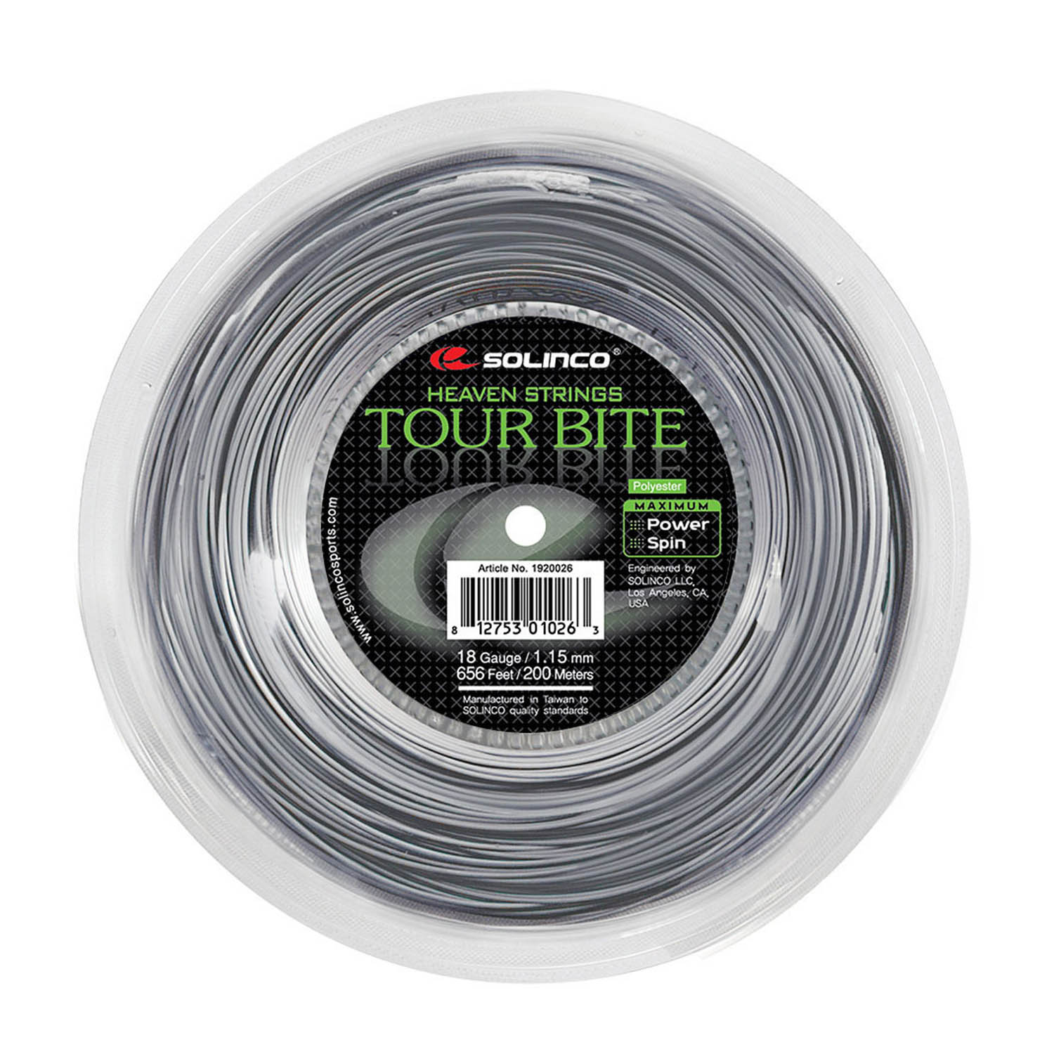 Solinco Tour Bite 1.15 200 m Reel - Grey