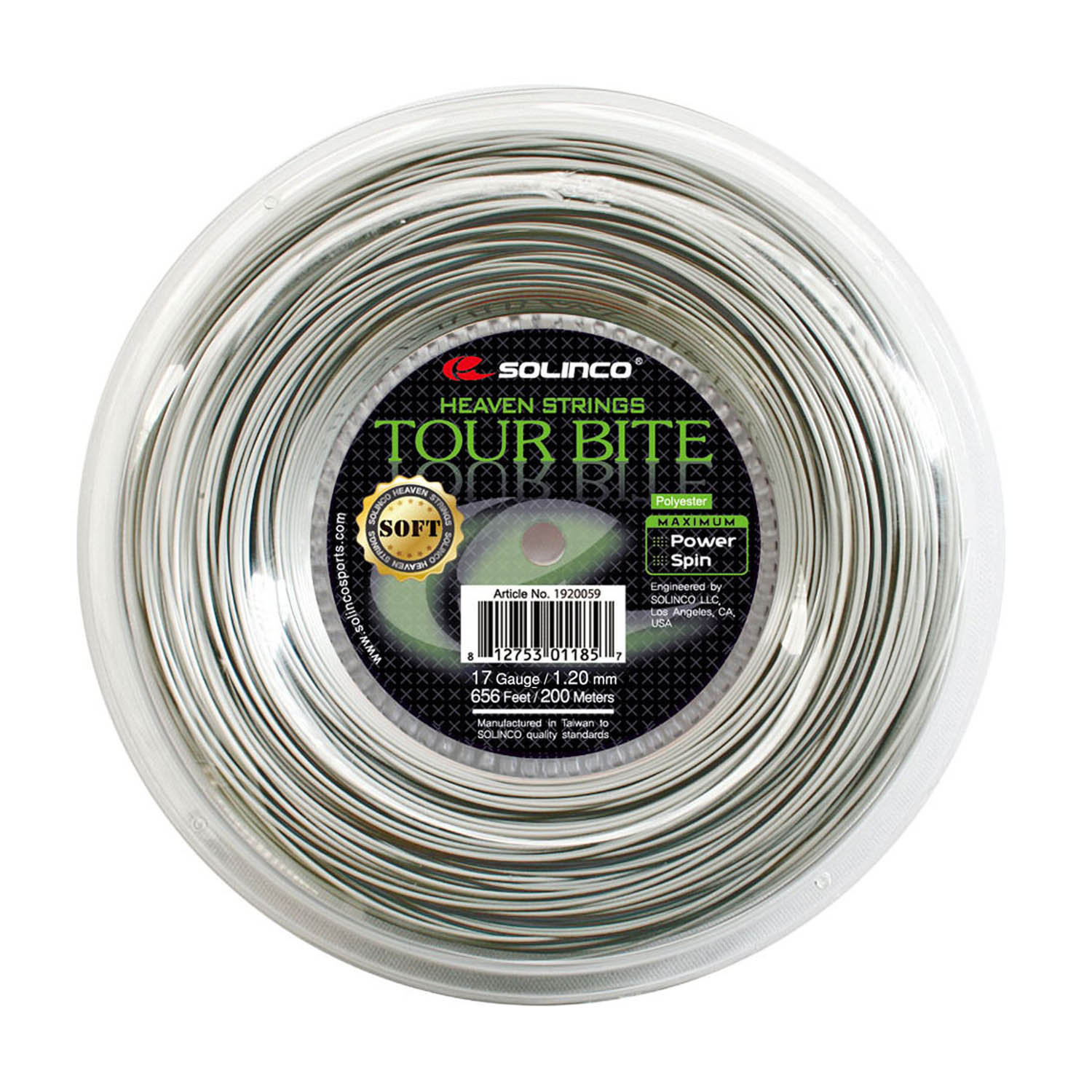 Solinco Tour Bite Soft 1.20 Matassa 200 m - Grey