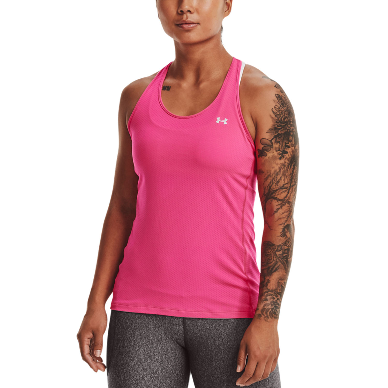 Under Armour HeatGear Armour Racer Top Tenis Mujer Electro Pink