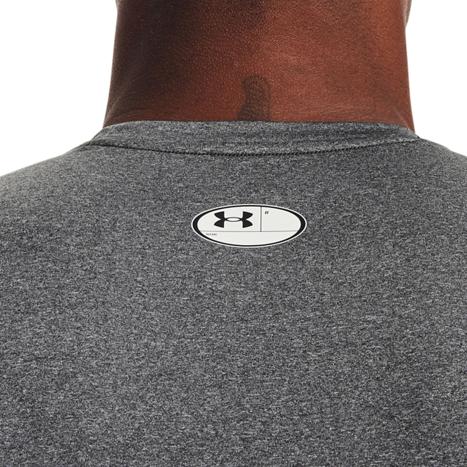 Under Armour HeatGear Compression Top - Carbon Heather/Black