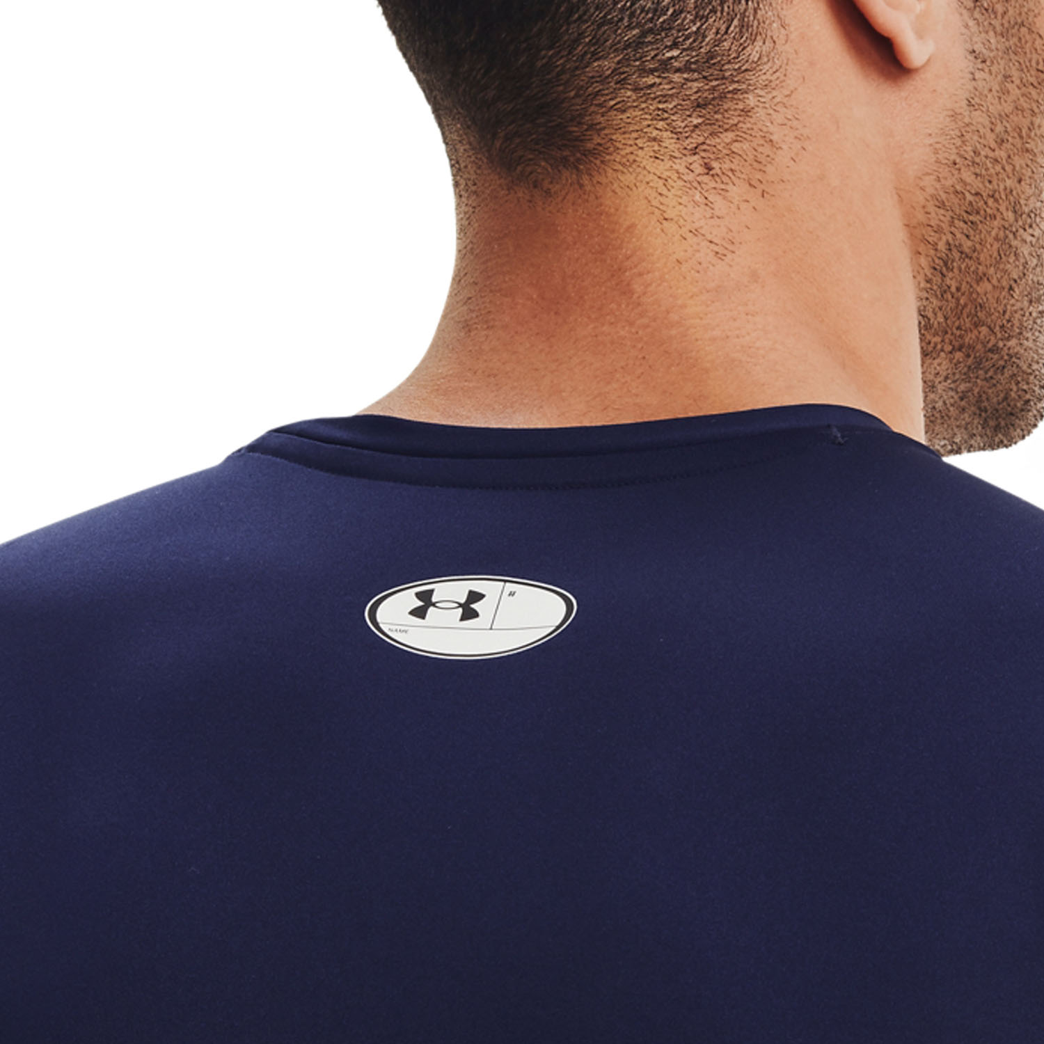 Under Armour HeatGear Compression Top - Midnight Navy/White