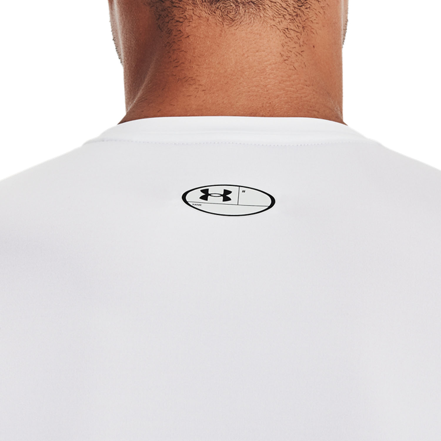 Under Armour HeatGear Compression Shirt - White/Black