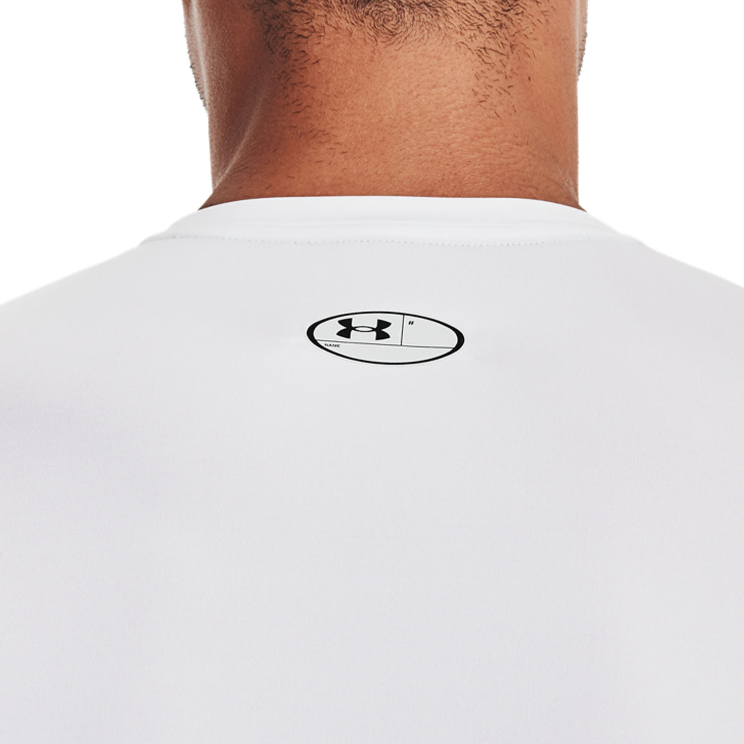 Under Armour HeatGear Compression Maglia - White/Black