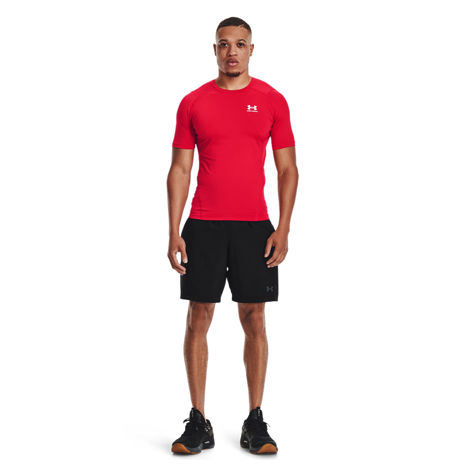 Under Armour HeatGear Compression Camiseta - Red/White